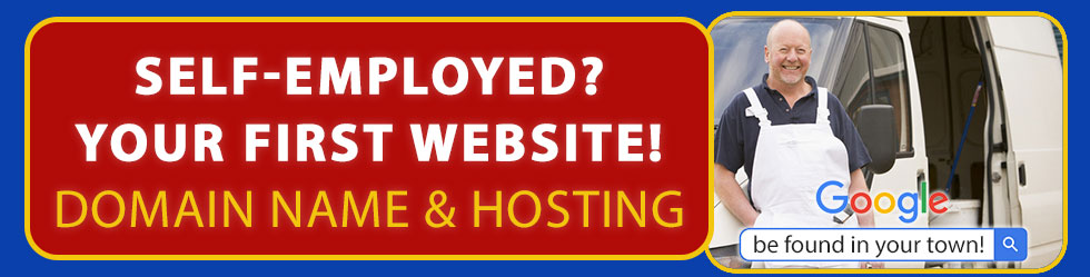 Domain name and hosting for full-time and part-time self-employed tradesmen in Ireland. Free sample!