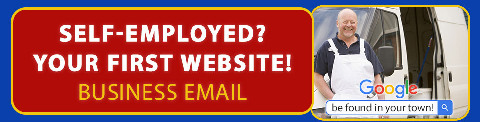 Add an business email to your website for full-time and part-time self-employed tradesmen in Ireland. Why? Free sample!