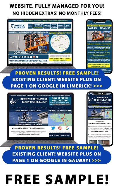 What's included in our fully managed website packages for the self-employed in Ireland.