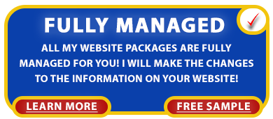 FULLY MANAGED - ALL OUR WEBSITE PACKAGES ARE FULLY MANAGED FOR YOU! WE WILL MAKE THE CHANGES TO THE INFORMATION ON YOUR WEBSITE!